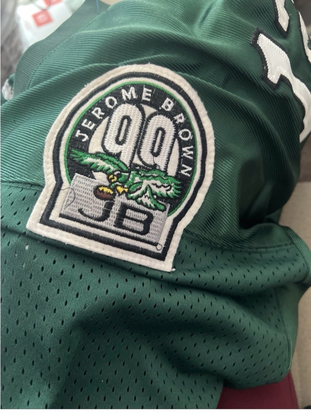 Philadelphia Eagles Green #12 Football Jersey - Picture 3 of 4